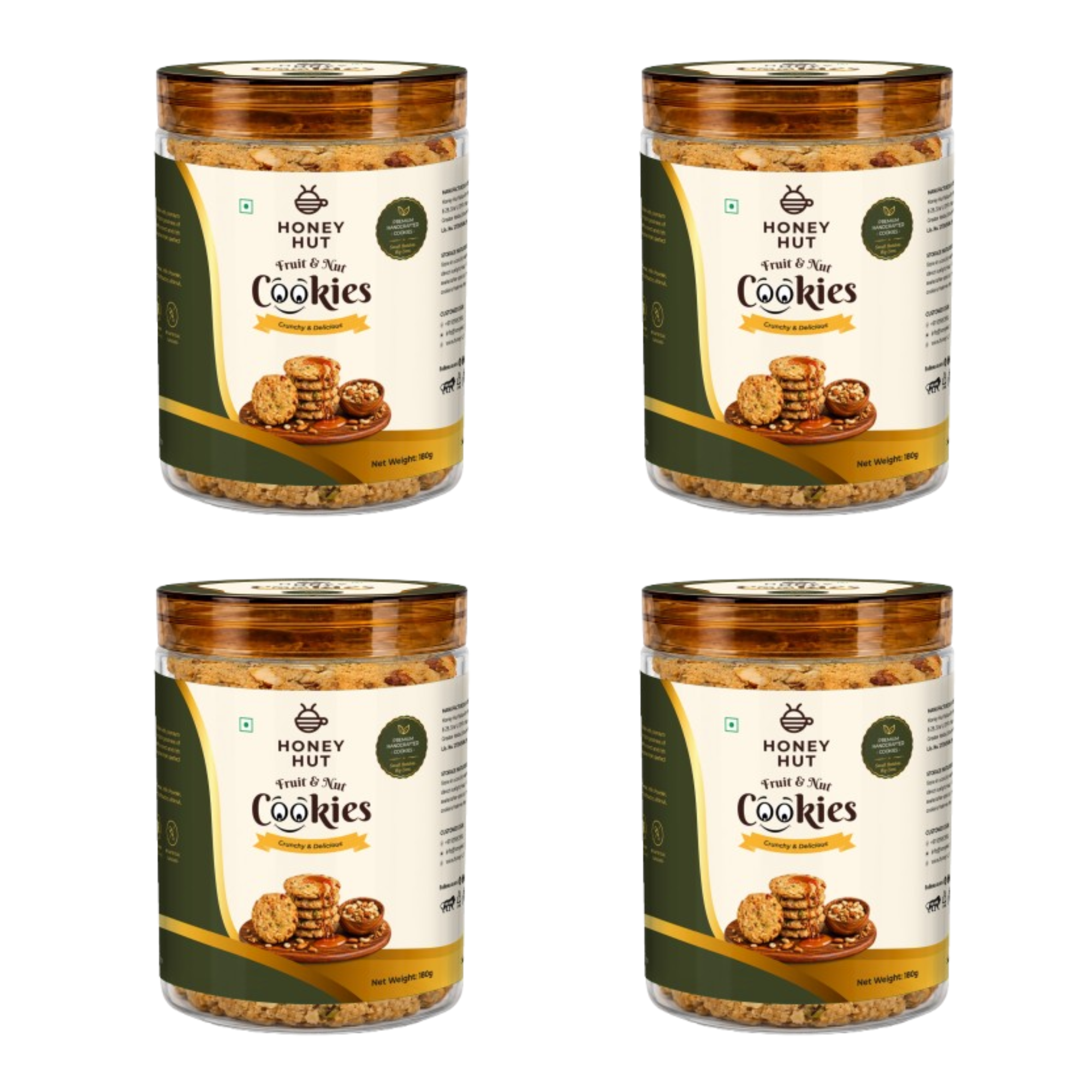 Fruit & Nut Cookies (Pack of 4)