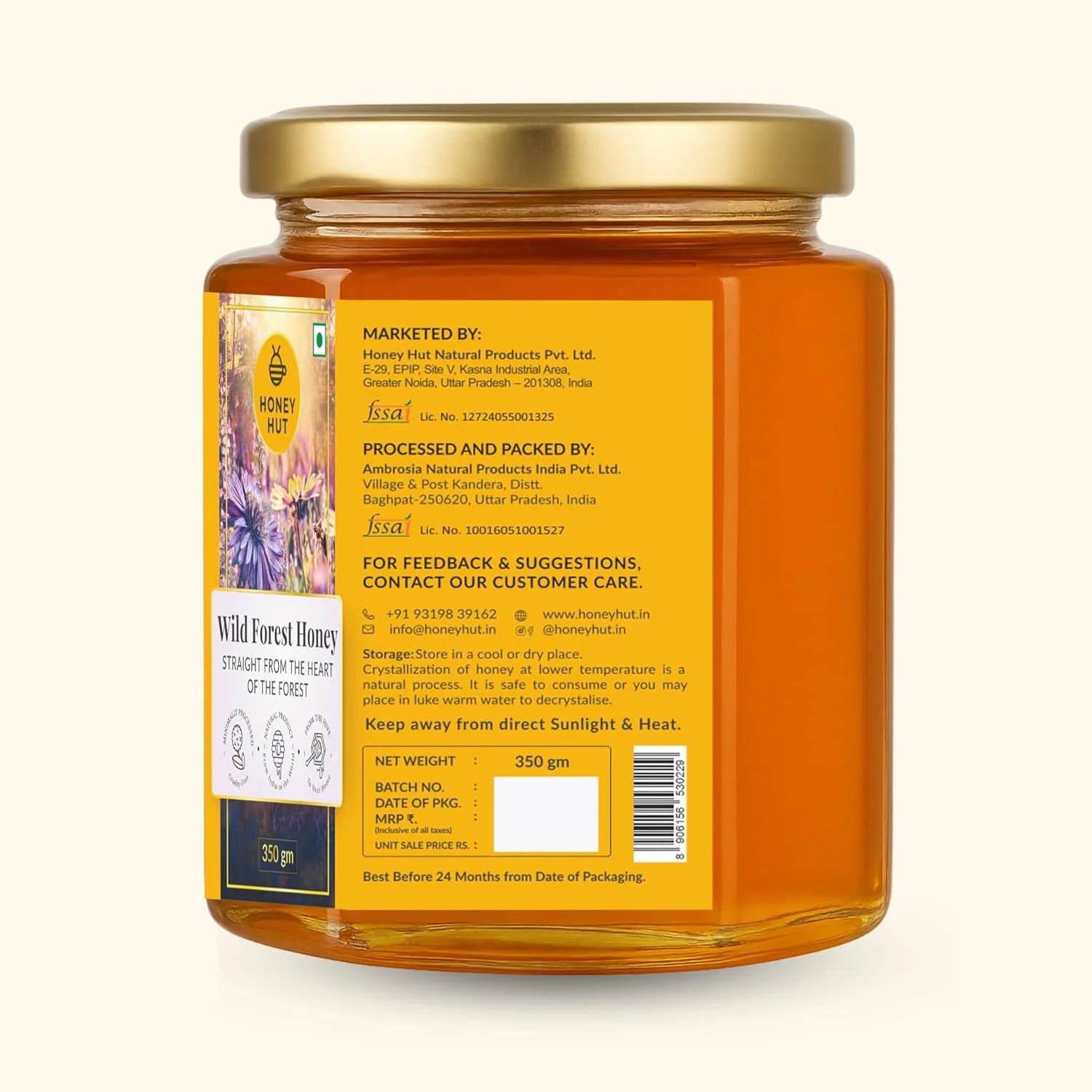 Raw Wild Forest Honey 350gm