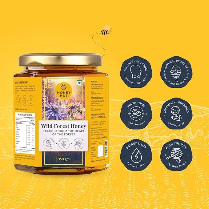Raw Wild Forest Honey 350gm