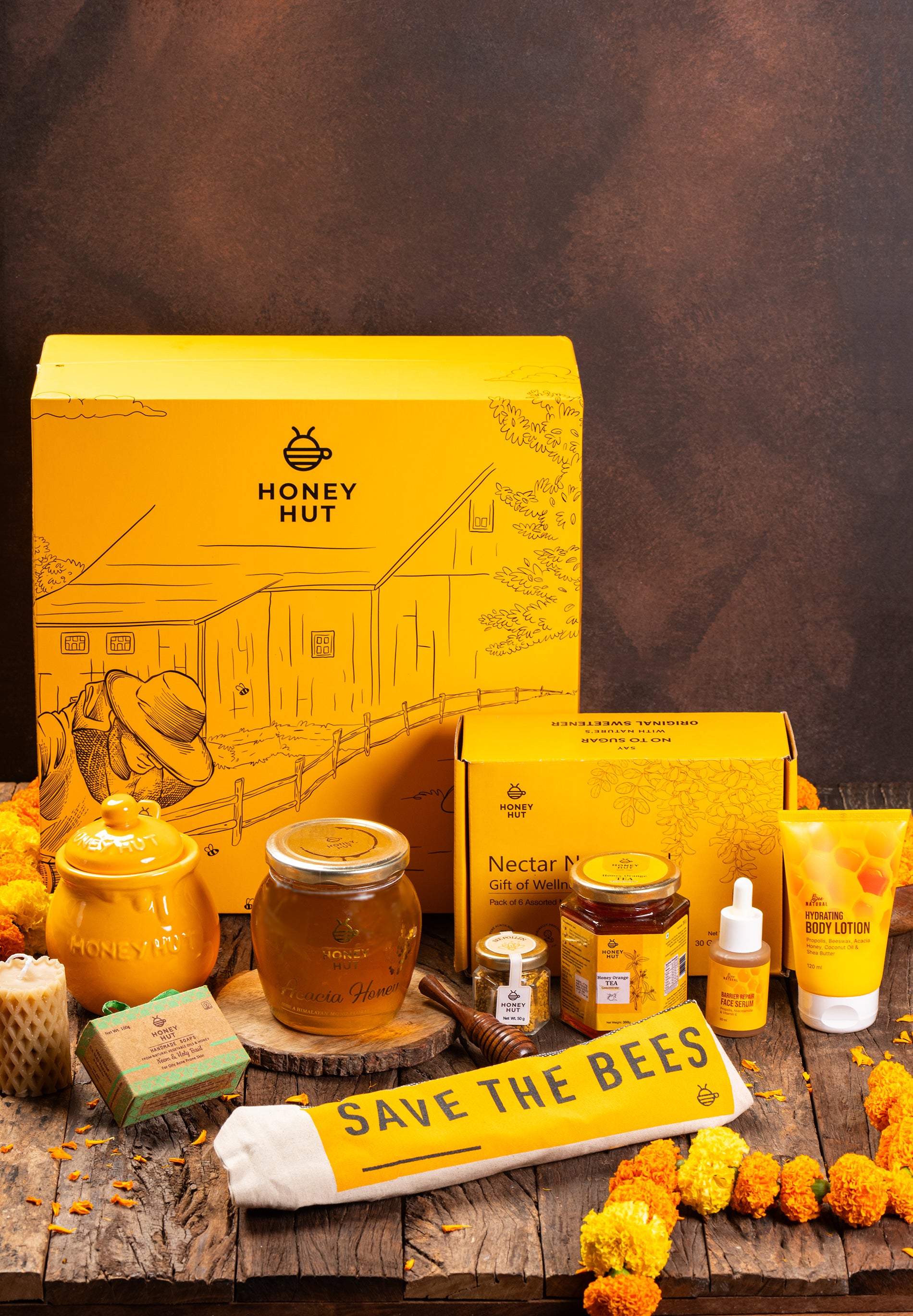 Hive of Happiness Honey Hut Gift Box