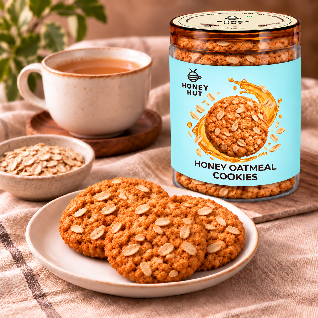 Honey Oatmeal Cookies