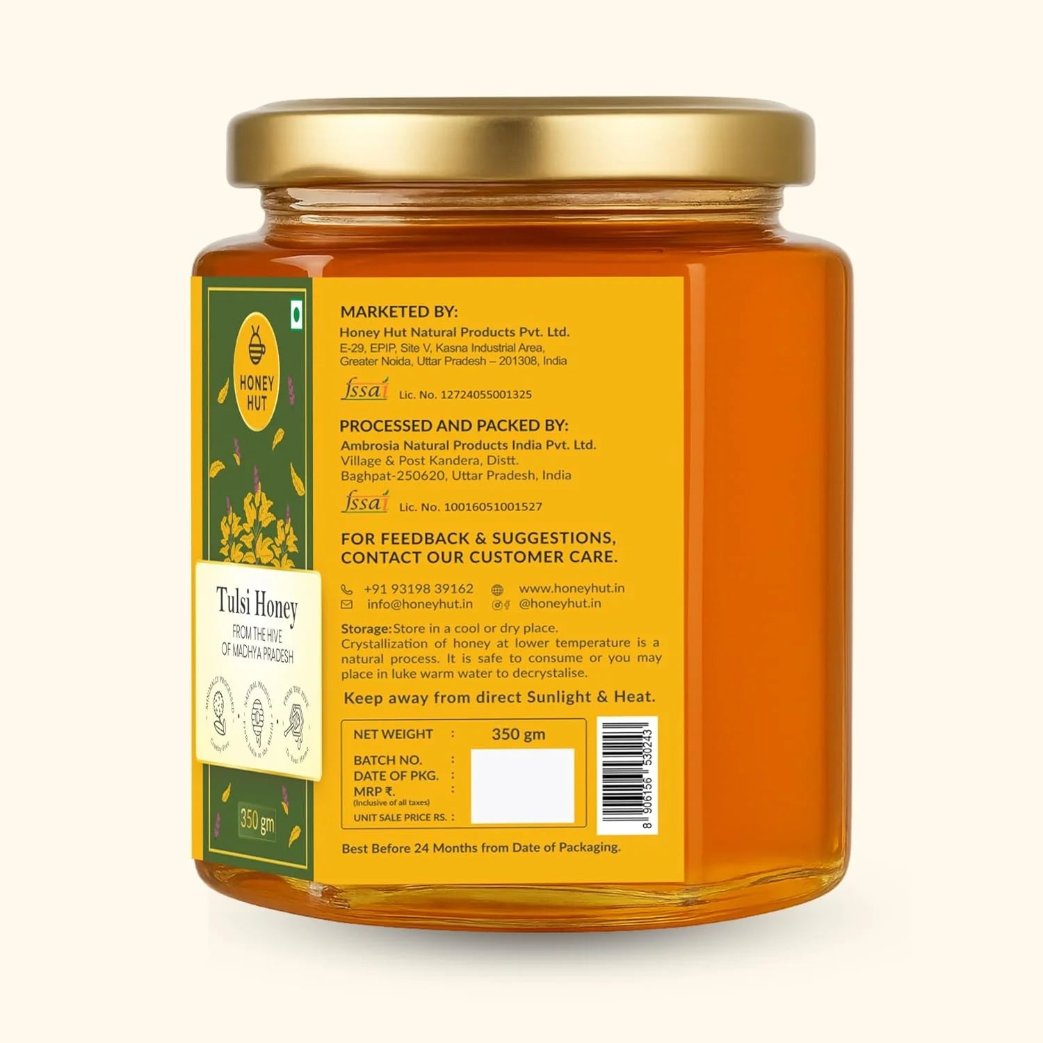 Raw Tulsi Honey 350gm