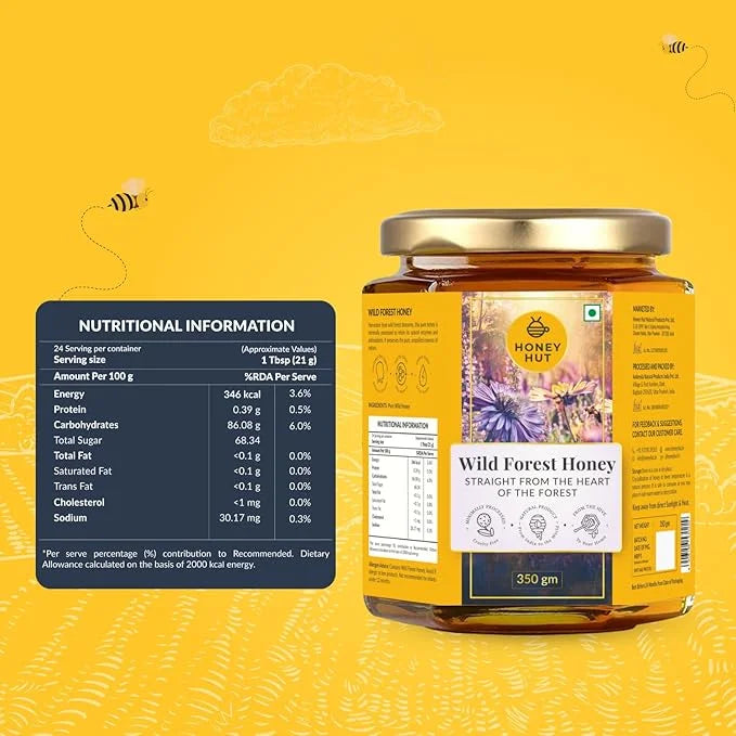 nutritional information wild Forest Honey 