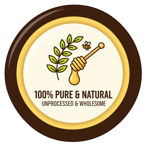 100% pure & natural unprocessed & wholesome